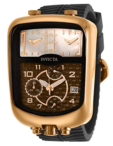 【中古】【未当て嵌める・未開封品】Invicta Men\u0027s S1 Rally Black Silicone Band Steel Case Swiss Quartz Silver-Tone Dial Analog Watch 29706