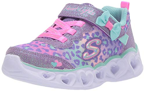 【中古】【未当て嵌める・未開封品】Skechers ユニ赤ちゃん用ハートライトスニーカー, ラベンダー/アクア, 5 Toddler