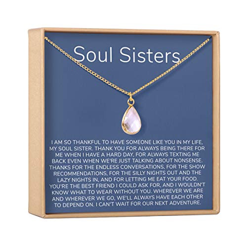 【中古】【未使用・未開封品】Dear Ava Soul Sisters ギフトネックレス：ベストフレンド、BFF、長距離、友人、永遠に。