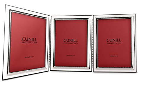 【中古】【未当て嵌める・未開封品】Cunill Isabella 蝶つがい付き添い人トリプル.925 4x6 スターリングしろがね色 活動写真ひな形