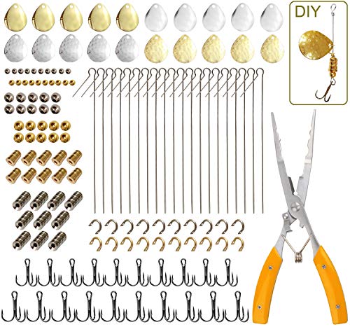 【中古】【未使用・未開封品】JSHANMEI フィジング ルアー メイキングキット 141ピース フィッシング スプーン リグ スピナー ブレード フック フィッシング タックル スピナ｜AJIMURA-SHOP 9,920円