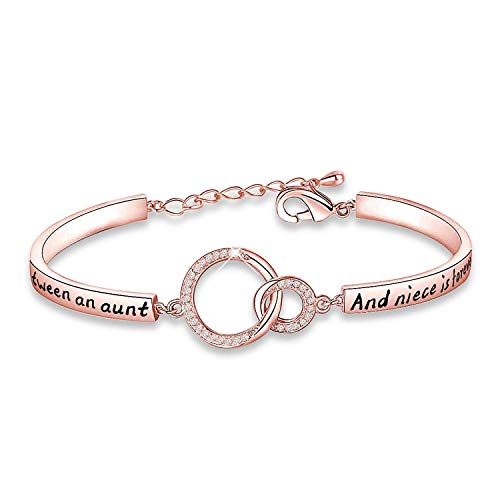 【中古】【未使用・未開封品】WUSUANED Aunt and Nieceギフト The Love Between an Aunt and Niece is Forever Relationship ブレスレット 叔母さんギフト