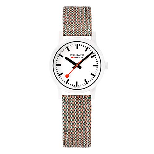 【中古】【未当て嵌める・未開封品】Mondaine Essence 白いこと文字盤 赤銅色 コルクストラップ 石英 メンズウォッチ MS1.32110.LG メンズ ウオッチ メンズ