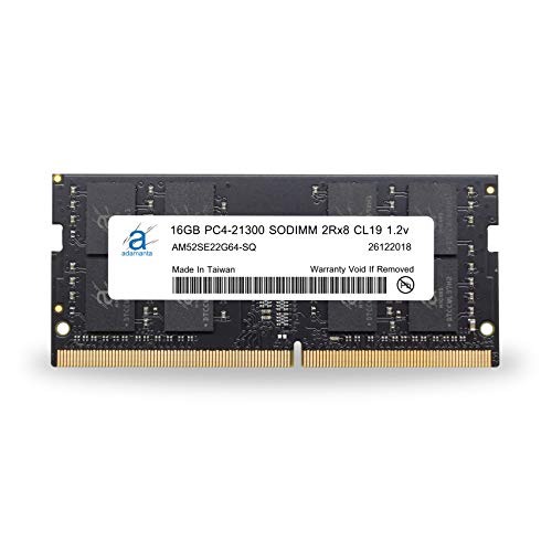 【中古】【未使用・未開封品】Adamanta 16GB (1x16GB) ノートパソコンメモリアップグレード HP Omen 17 DDR4 2666Mhz PC4-21300 SODIMM 2Rx8 CL19 1.2v RAM DRAM
