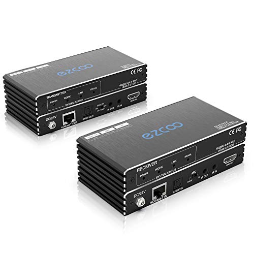 【中古】【未当て嵌める・未開封品】HDBaseT HDMI ARC エクステンダー 4K 60サイクル (4:4 8bit) HDR10 18Gbps Cat5e Cat6 SPDIF Toslink、双方向PoE+IR+CEC - 230フート 1080P 130フィ