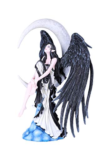 【中古】【未使用・未開封品】Pacific Giftware ムーンスターゲイザー ブラックウィング フェアリーハンドペイント 樹脂フィギュア