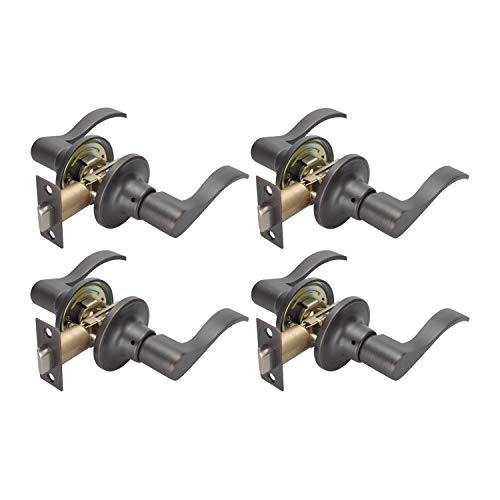 【中古】【未当てはめる・未開封品】TL001-ORB Passage Door Handles for Hall/Closet ブロンズ