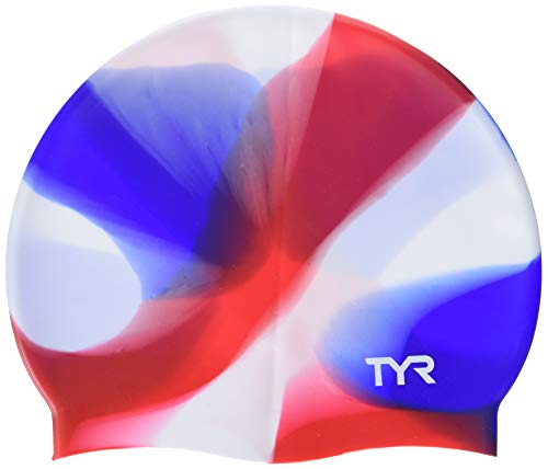 【中古】【未当てはめる・未開封品】TYR タイダイ ケイ素樹脂 スイムキャップ 若い者 赤いこと 白いこと 青碧 NA