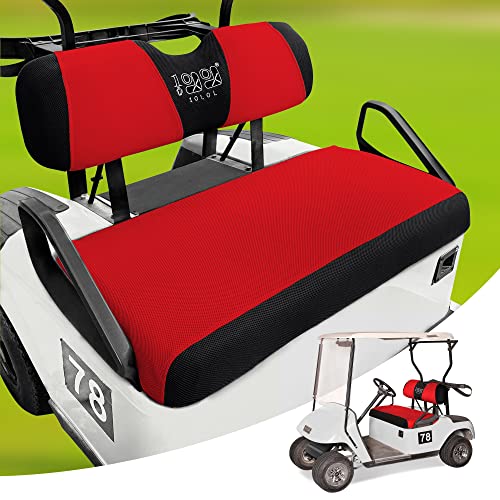 【中古】【未使用・未開封品】10L0L ゴルフカートシートカバーセット EZGO TXT RXV & クラブカーDS用 暖かいベンチシートカバー 寒い冬用 通気性あり 洗濯可能 ポリエステルメ