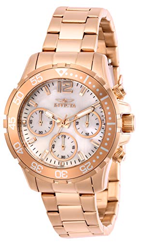 【中古】【未当てはめる・未開封品】Invicta レディース 労働者階級 ダイバー クォーツウォッチ サクラ色ゴールド 29457, サクラ色ゴールド, ダイバー、クロノグラフ。