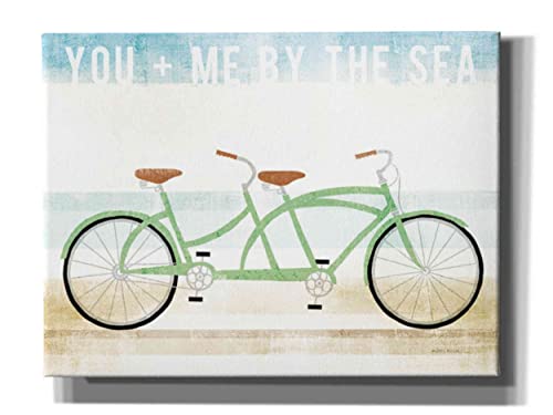 【中古】【未当て嵌める・未開封品】Michael MullanによるEpic Graffiti \u0027Beach Cruiser Tandem v2\u0027 ジークレーキャンバスウォールアート 26\" x 18\"" 緑であること EPIC-CA18262545"