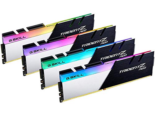 【中古】【未当て嵌める・未開封品】G.SKILL Trident Z Neo (AMD Ryzen) 続きもの 32GB (4 x 8GB) 288いの一番 RGB DDR4 SDRAM DDR4 3600 事務机とっ始め F4-3600C16Q-32GTZNC