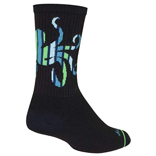 【中古】【未使用・未開封品】SockGuy クルーソックトップス サイクリング/ランニングソックス 6インチ M ブラック