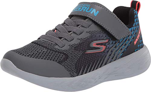 【中古】【未当て嵌める・未開封品】Skechers ユニ 赤ちゃん用 Go Run 600-Baxtux スニーカー, 黒いこと/濃灰色/青み, 1 Little Kid