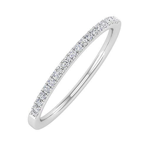 【中古】【未使用・未開封品】1/10カラット ダイヤモンド セミエタニティ 結婚指輪 14K ゴールド - IGI認定｜AJIMURA-SHOP