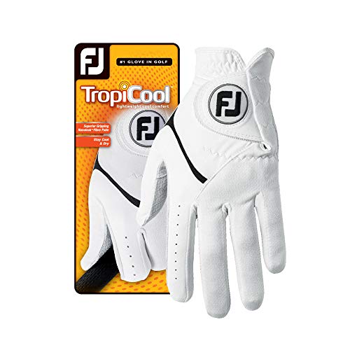 【中古】【未使用・未開封品】FootJoy トロピクール グローブ ホワイト カデット ミディアム/ラージ
