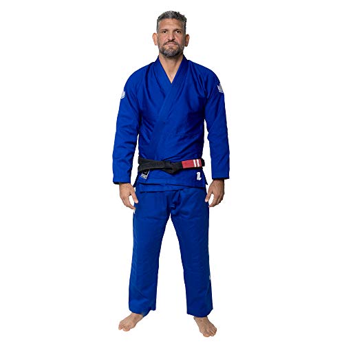 【中古】【未当て嵌める・未開封品】KINGZ The One ブラジリアン柔術着 - メンズ 軽さ 耐久性 BJJお召しもの - IBJJFロバート・エドワード・リーガル - 400gsm パール織り 労働者階級形づくる - (青色) A2L 靴-その他