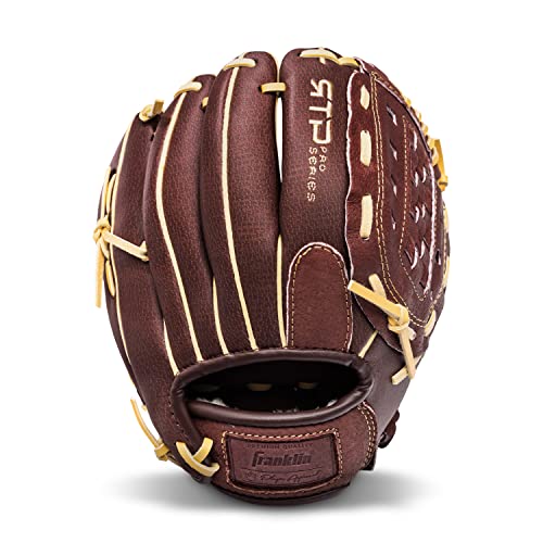 【中古】【未当て嵌める・未開封品】Franklin Sports Baseball Gloves - RTP Pro Baseball Fielding Glove - Infield, Outfield Glove - 10.0\" Basket Web, Brown"