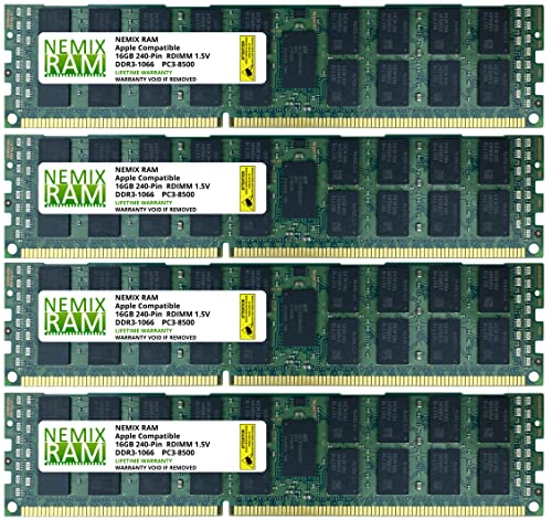 【中古】【未当てはめる・未開封品】64GB 4X16GB NEMIX ランダムアクセス記憶装置 記憶装置 Apple Mac Pro 2010 \u0026 2012用
