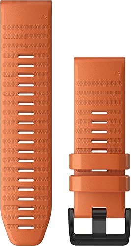 【中古】【未使用・未開封品】Garmin Quickfit 26 Watch Band, Ember Orange Silicone