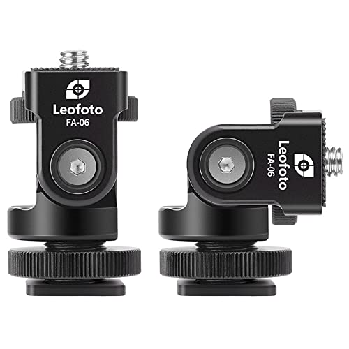 【中古】【未使用・未開封品】Leofoto FA-06 ホットシュー 1/4インチアダプター 摩擦コントロール付き
