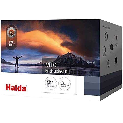 【中古】【未当てはめる・未開封品】Haida 4502 M10 100粍 Enthusiast II 一揃いの道具 3こし器 赤いこと金剛石 CPL ND64 ホンブルグ帽 グラデーション + 67粍 72粍 77粍 82粍 アダプター