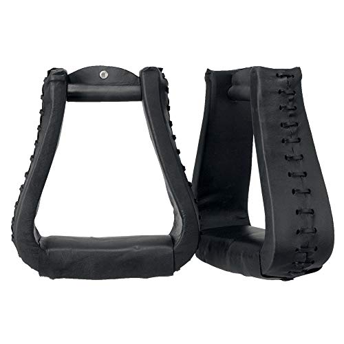 【中古】【未使用・未開封品】Tough 1 Stirrups ロイヤルキング 特大ウエスタントレッド ブラック 57-5995