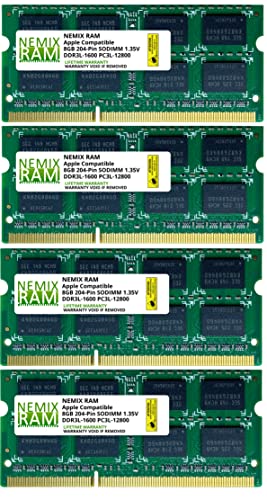 【中古】【未使用・未開封品】NEMIX RAM 32GB メモリ アップグレードキット (4x8GB) DDR3L 1600MHz PC3L-12800 CL11 SODIMM Apple iMac (2011中期 / 2012後期 / 2013後期 / 20 26,775円