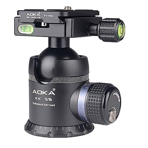 【中古】【未使用・未開封品】AOKA プロフェッショナル 360度ボールヘッド 1/4インチクイックリリースプレート 自重1.08ポンド/0.49kg 最大荷重66ポンド/30kg 三脚 一脚 一脚|AJIMURA-SHOP