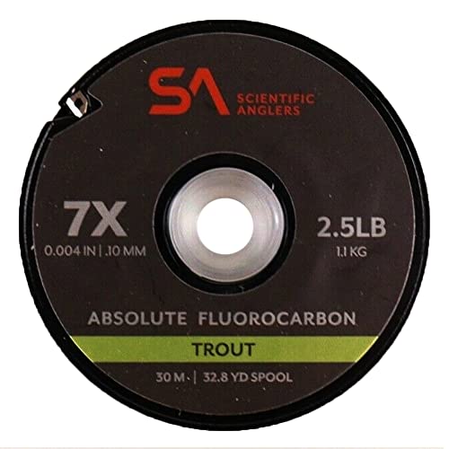 【中古】【未当て嵌める・未開封品】SA Absolute トラウト フロロカーボンティペット、30m、5X