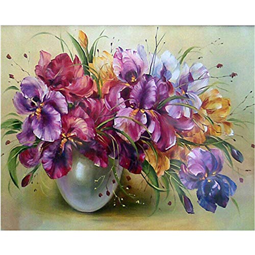 【中古】【未使用・未開封品】絵画 by Numbers DIY 絵画 アクリル お絵かきギフト 子供 ホームアート 装飾 ホリデーでのジョイ 60x75cm With DIY Frame 6075X959-1