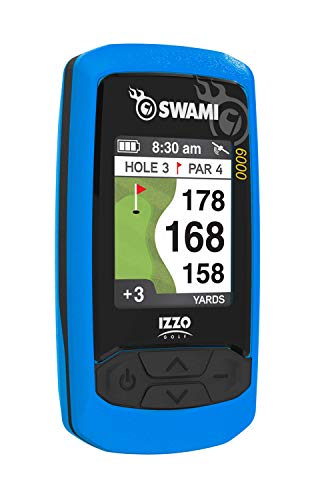 【中古】【未当て嵌める・未開封品】Izzo Swami 6000 ハンドヘルド ゴルフ GPS 雨合羽 大きな色つや見せびらかす 磁石で手押し車ひな形に据え置き