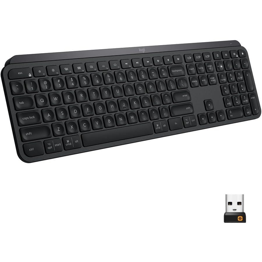 【中古】【未当て嵌める・未開封品】Logitech MX Keys Advanced Wireless Illuminated Keyboard, Black (920-009295)【並行輸入品】