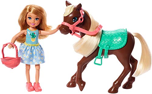 【中古】【未使用・未開封品】Barbie Club Chelsea Doll and Horse, 6-inch Blonde, Wearing Fashion and Accessories