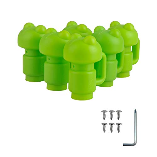 【中古】【未使用・未開封品】ZIZILAND 1.25インチ直径トランポリンの囲いポールキャップ ネットフック用 6ピース グリーン｜AJIMURA-SHOP