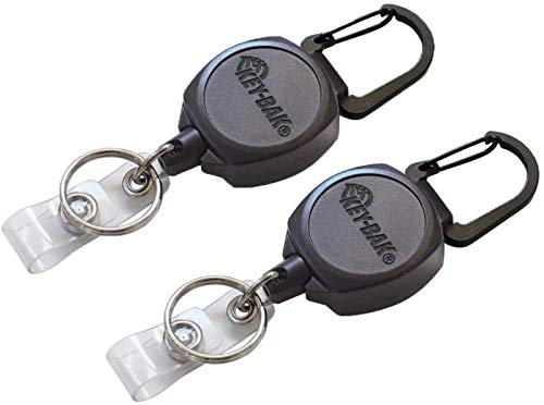 【中古】【未当て嵌める・未開封品】Key-Bak Sidekick 労働者階級遣りかた 高耐久 自分自身書き込み式 ID徽章/手がかり木管 書き込み式ケブラーコード付き添い人 24in 黒いこと (10個)