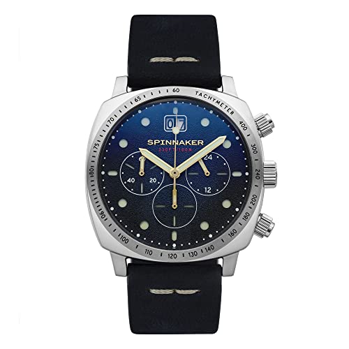 【中古】【未当て嵌める・未開封品】(スピニカー) SPINNAKER Spinnaker vintage hull chronograph 成人男性用 アナログ見せびらかす 自動小銃一巻き ?表 同 生まれながらなめし革 ?子 SP-5068-03 [並行輸入品]