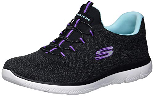 【中古】【未当て嵌める・未開封品】Skechers レディース Summits-Fresh Take スニーカー US 大きさ: 24 色つや: 黒いこと