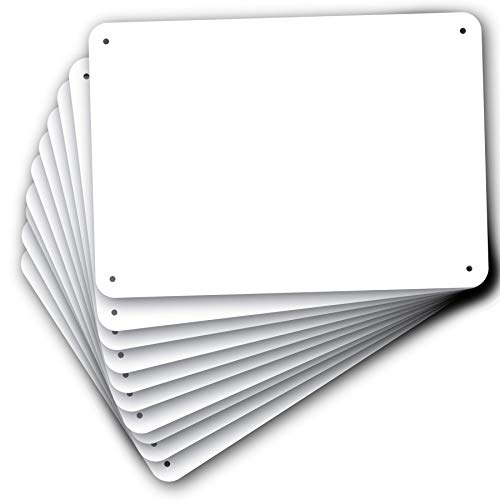 【中古】【未使用・未開封品】メタルサイン ブランクホワイト 7x10 アルミニウム (10)|AJIMURA-SHOP