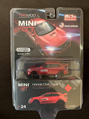 【中古】【未使用・未開封品】ミニGT 1:64 ミジョ2017 シビック タイプR (FK8)(レッド) タイムアタックチャレンジ - ミジョ限定|AJIMURA-SHOP