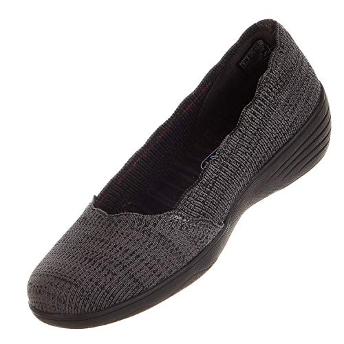 【中古】【未当て嵌める・未開封品】Skechers Kiss - Beso Womens Slip On Skimmer, Black, 10