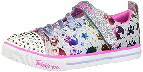 【中古】【未当て嵌める・未開封品】Skechers キッズ スパークル ライトプリンセスランド スニーカー US 大きさ: 10.5 Little Kid 色つや: 青み