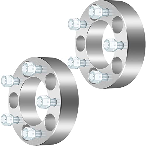 【中古】【未当てはめる・未開封品】ECCPP 2X 1.5in しろがね色 5x114.3 ホイールスペーサー 5x4.5 5x4.5 12x1.25 82.5粍 2015-2017年相応う City Express M45 03-10用