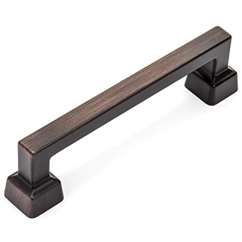 【中古】【未使用・未開封品】Cosmas 1481-96ORB オイル磨きブロンズ コンテンポラリーキャビネット金具 取っ手 25個パック 穴の中心 3-3/4インチ (96mm)|AJIMURA-SHOP