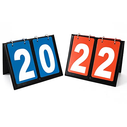 【中古】【未使用・未開封品】HSZJsto ポータブルフリップスコアボード ? スコアボード 野球 サッカー スコアボード スコアキーパー