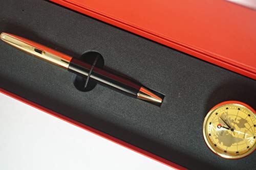 【中古】【未当て嵌める・未開封品】Sheaffer 亜米利加製 レガシーヘリテージ 22KTゴールド旗がしらと申しあわせ ボールペンとお一揃いのSheaffer学習机時辰儀