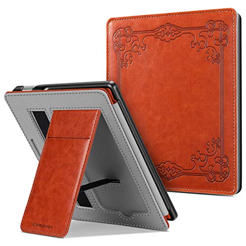 【中古】【未使用・未開封品】CaseBot スタンドケース Kindle Oasis (第10世代 2019年発売 第9世代 2017年発売) プレミアムPUレザースリーブカバー カードスロットとハンドス