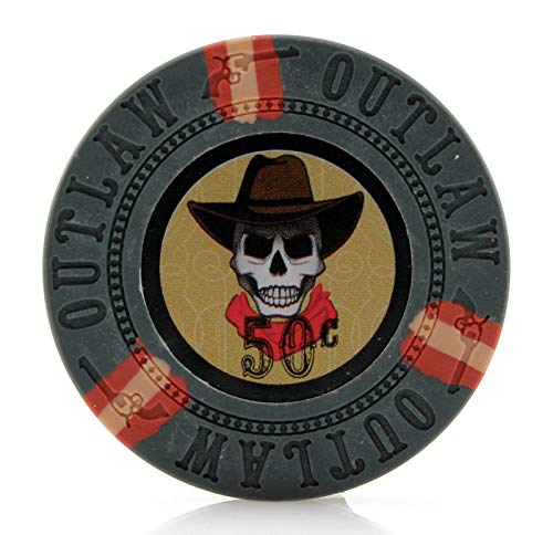 【中古】【未使用・未開封品】Versa Games Outlaw クレイポーカーチップ 13g - 50個パック (カラー選択)