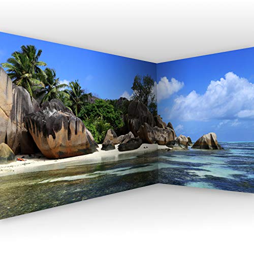 【中古】【未使用・未開封品】artgeist 壁画 熱帯の島 212インチ x 98インチ XXL 剥がして貼れる粘着コーナー壁紙 取り外し可能な大きなステッカー ホイルアングル壁紙 壁装飾｜AJIMURA-SHOP