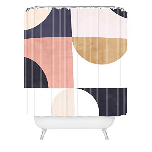 【中古】【未当て嵌める・未開封品】Society6 Emanela Carratoni 幾何学学月II シャワー覆い布 72in x 69in x 0.1in マルチ 家電-その他